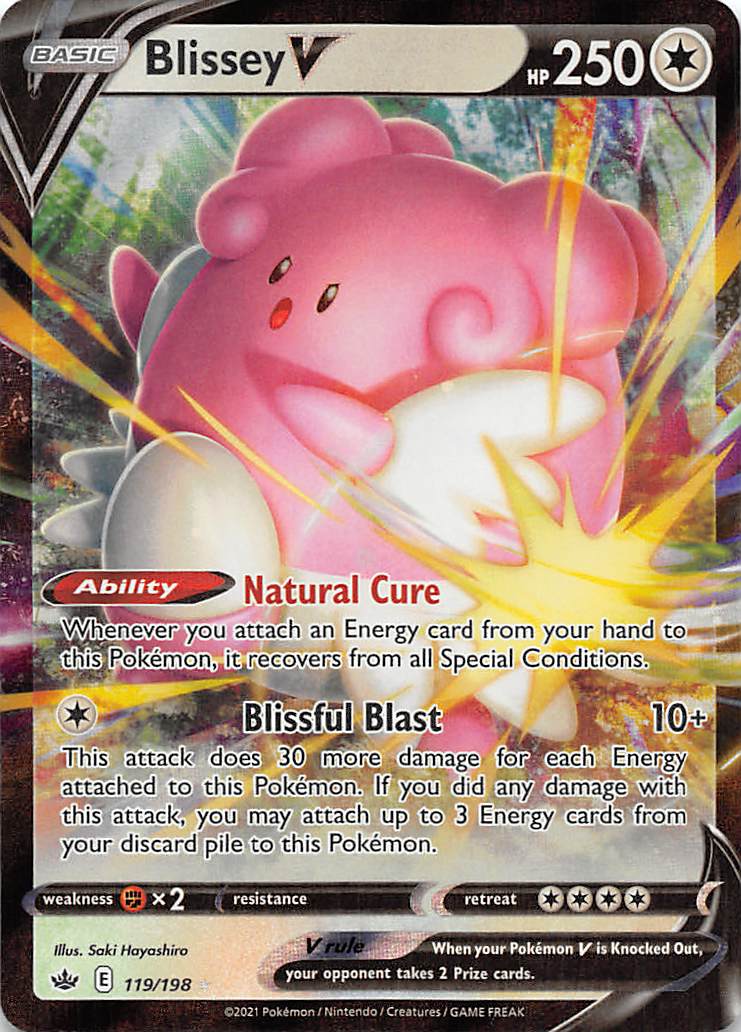 Blissey V (119/198) [Sword & Shield: Chilling Reign] | Red Riot Games CA