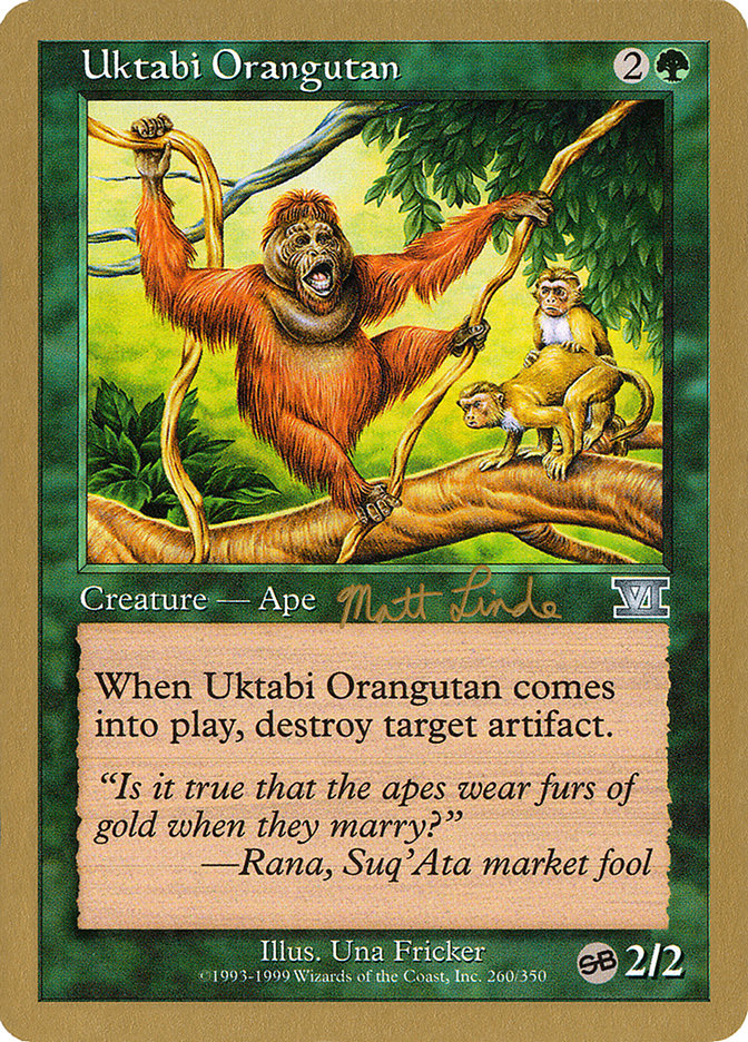 Uktabi Orangutan (Matt Linde) (SB) [World Championship Decks 1999] | Red Riot Games CA