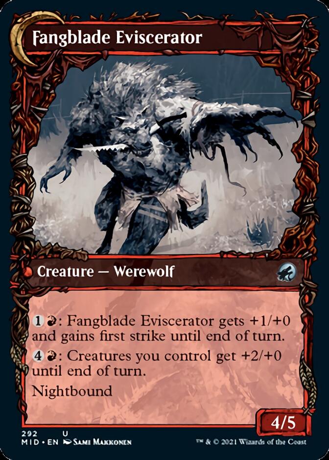 Fangblade Brigand // Fangblade Eviscerator (Showcase Equinox) [Innistrad: Midnight Hunt] | Red Riot Games CA