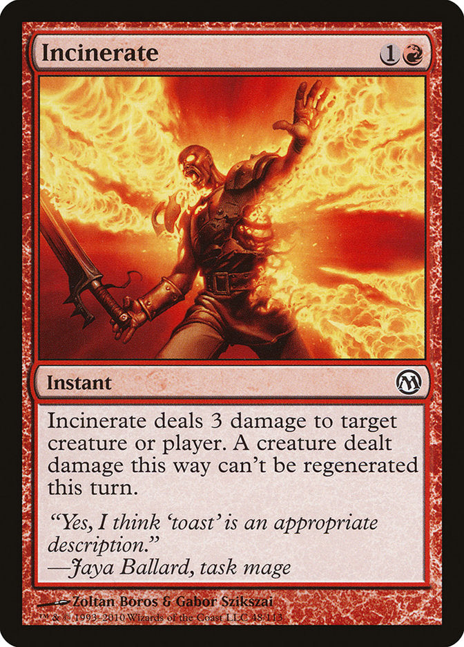 Incinerate [Duels of the Planeswalkers] | Red Riot Games CA