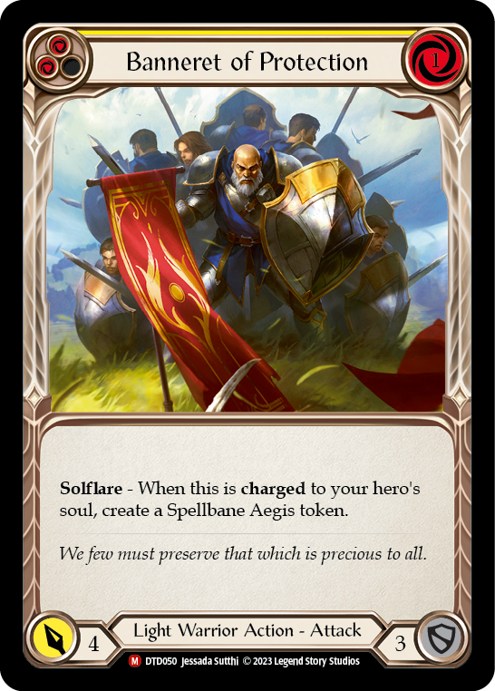 Banneret of Protection [DTD050] (Dusk Till Dawn)  Rainbow Foil | Red Riot Games CA