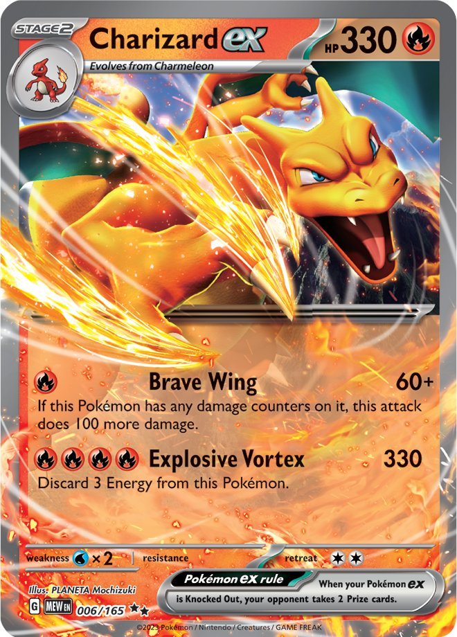Charizard ex (006/165) [Scarlet & Violet: 151] | Red Riot Games CA