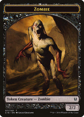 Zombie // Worm Double-Sided Token [Commander 2016 Tokens] | Red Riot Games CA