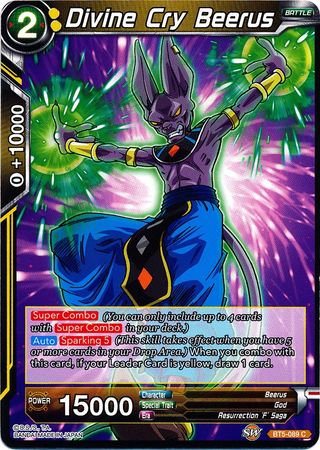 Divine Cry Beerus (BT5-089) [Miraculous Revival] | Red Riot Games CA