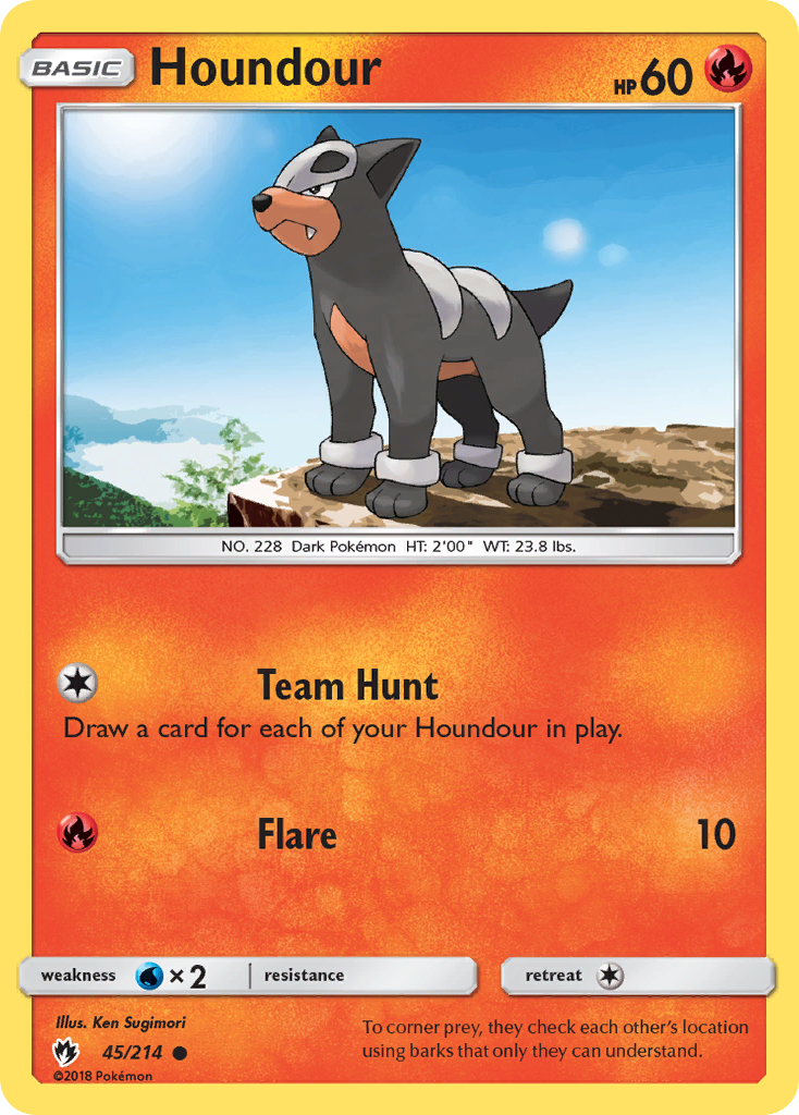 Houndour (45/214) [Sun & Moon: Lost Thunder] | Red Riot Games CA