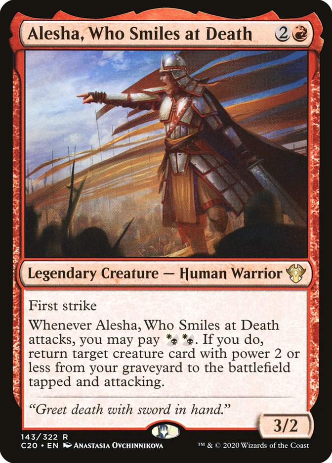 Alesha, Who Smiles at Death [Commander 2020] | Red Riot Games CA
