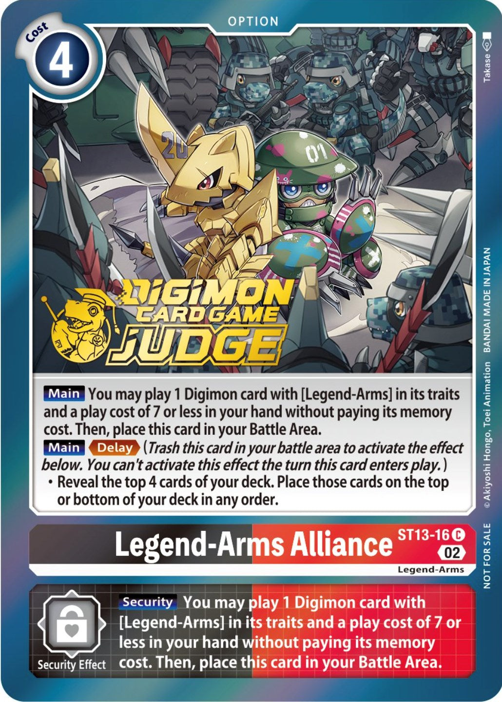 Legend-Arms Alliance [ST13-16] (Judge Pack 3) [Starter Deck: Ragnaloardmon Promos] | Red Riot Games CA