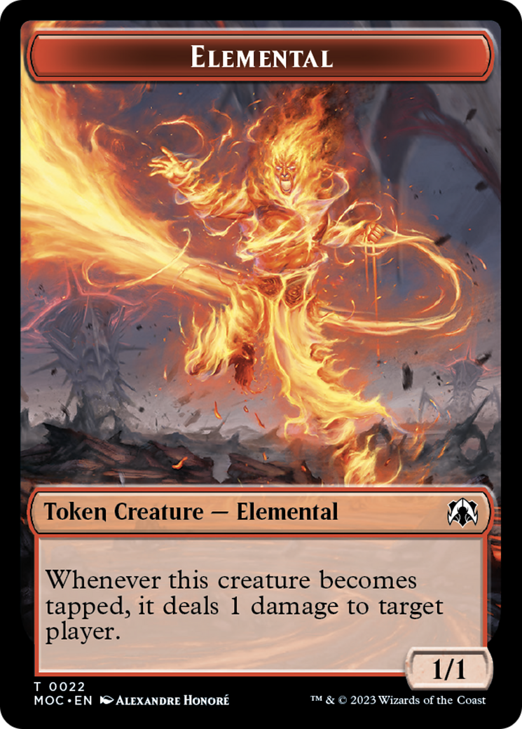 Elemental (22) // Faerie Double-Sided Token [March of the Machine Commander Tokens] | Red Riot Games CA