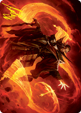 Plargg, Dean of Chaos Art Card (Gold-Stamped Signature) [Strixhaven: School of Mages Art Series] | Red Riot Games CA