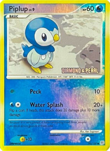 Piplup (93/130) (Diamond and Pearl) [Burger King Promos: 2008 Collection] | Red Riot Games CA