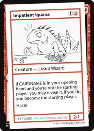 Impatient Iguana (2021 Edition) [Mystery Booster Playtest Cards] | Red Riot Games CA