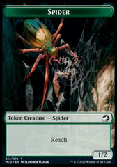 Human // Spider Double-Sided Token [Innistrad: Midnight Hunt Tokens] | Red Riot Games CA