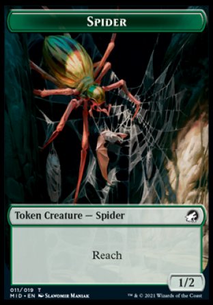 Clue // Spider Double-Sided Token [Innistrad: Midnight Hunt Tokens] | Red Riot Games CA