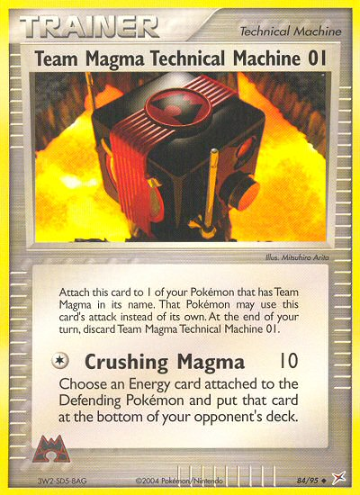 Team Magma Technical Machine 01 (84/95) [EX: Team Magma vs Team Aqua] | Red Riot Games CA