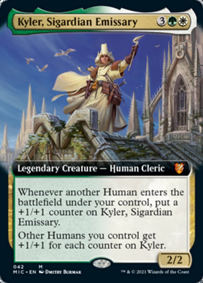 Kyler, Sigardian Emissary (Extended Art) [Innistrad: Midnight Hunt Commander] | Red Riot Games CA