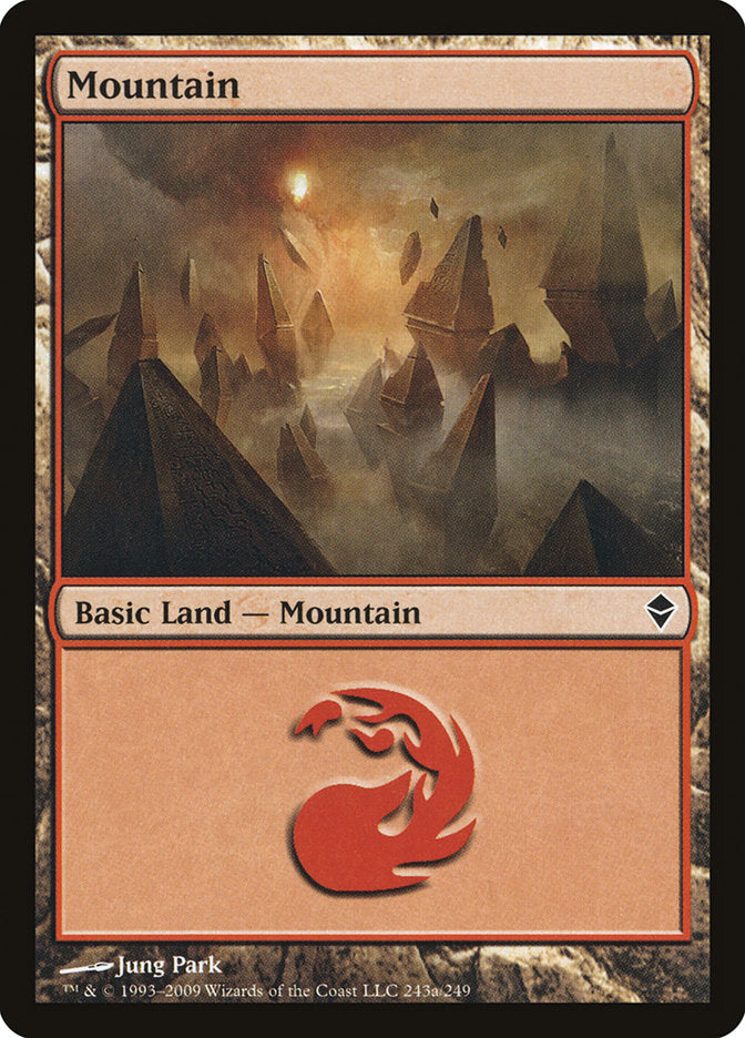 Mountain (243a) [Zendikar] | Red Riot Games CA