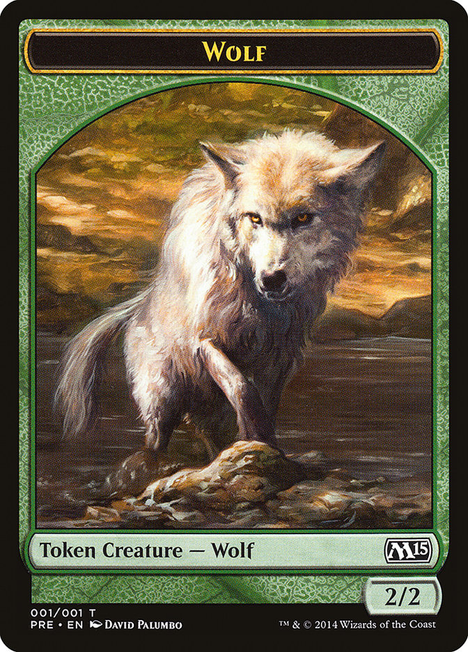 Wolf Token [Magic 2015 Prerelease Promos] | Red Riot Games CA