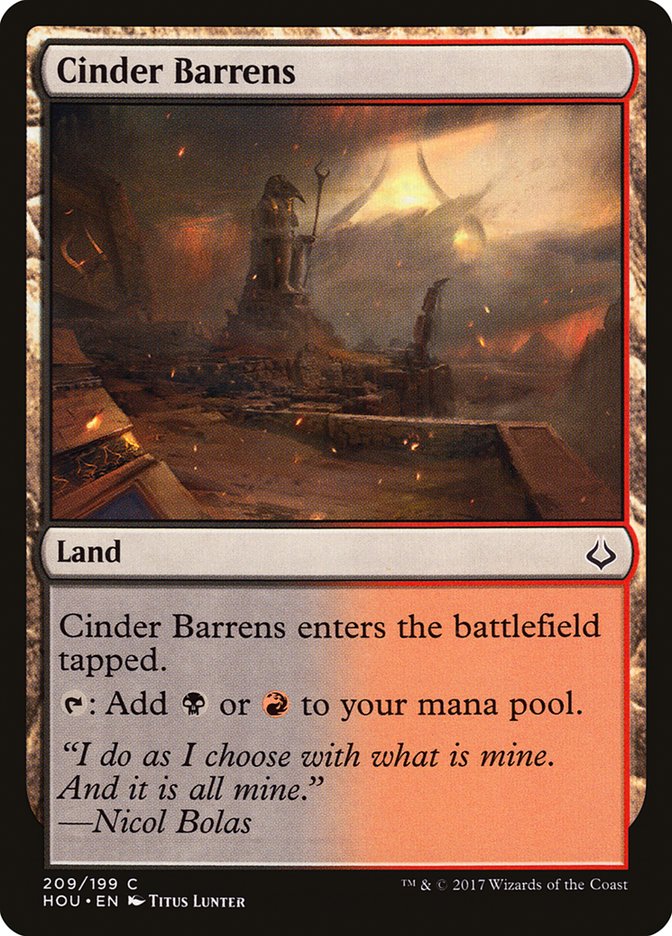 Cinder Barrens [Hour of Devastation] | Red Riot Games CA