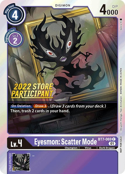 Eyesmon: Scatter Mode [BT7-069] (2022 Store Participant) [Next Adventure Promos] | Red Riot Games CA