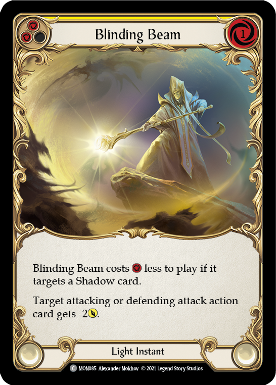 Blinding Beam (Yellow) [MON085] (Monarch)  1st Edition Normal | Red Riot Games CA