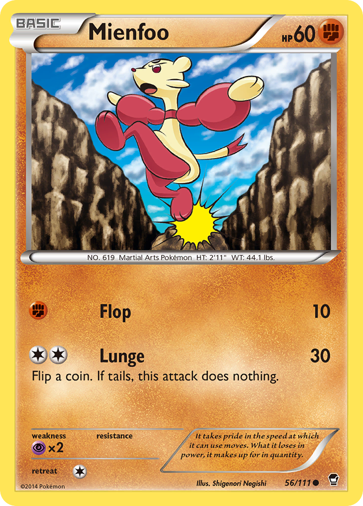 Mienfoo (56/111) [XY: Furious Fists] | Red Riot Games CA