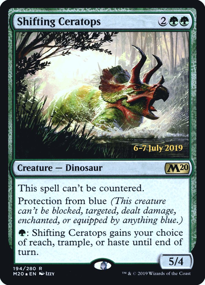 Shifting Ceratops [Core Set 2020 Prerelease Promos] | Red Riot Games CA