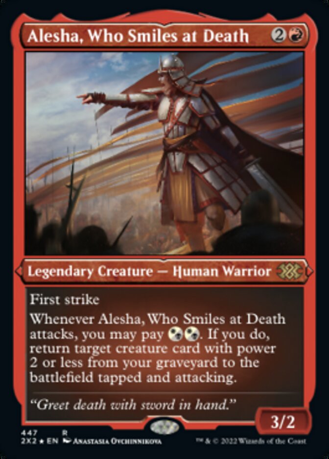 Alesha, Who Smiles at Death (Foil Etched) [Double Masters 2022] | Red Riot Games CA