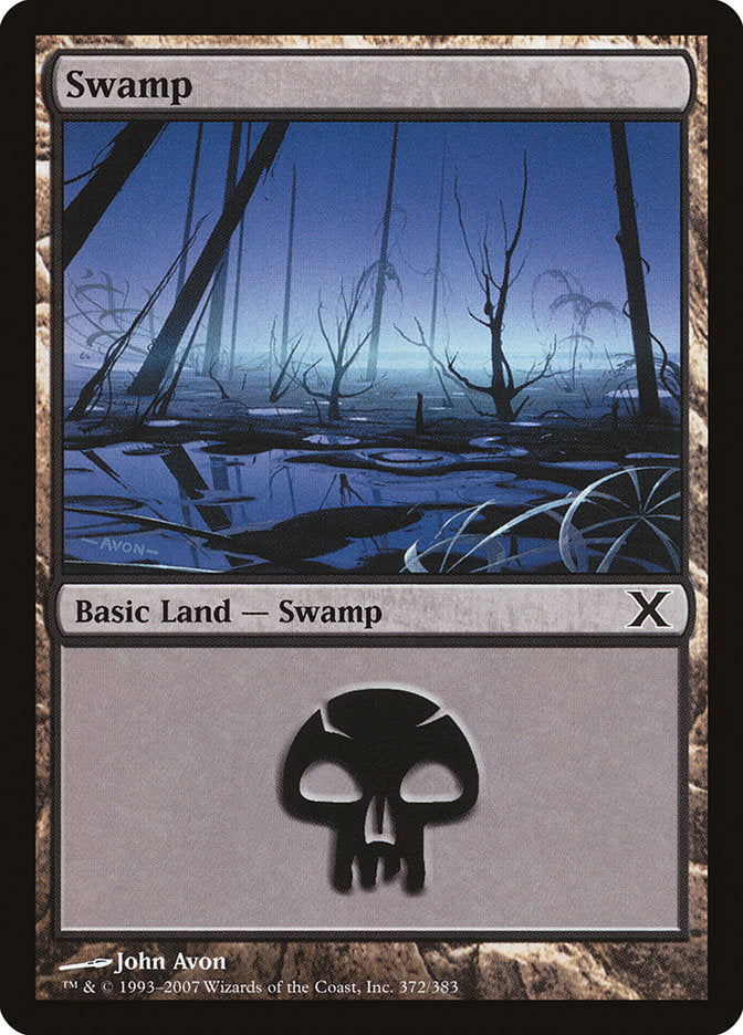 Swamp (372) [Tenth Edition] | Red Riot Games CA