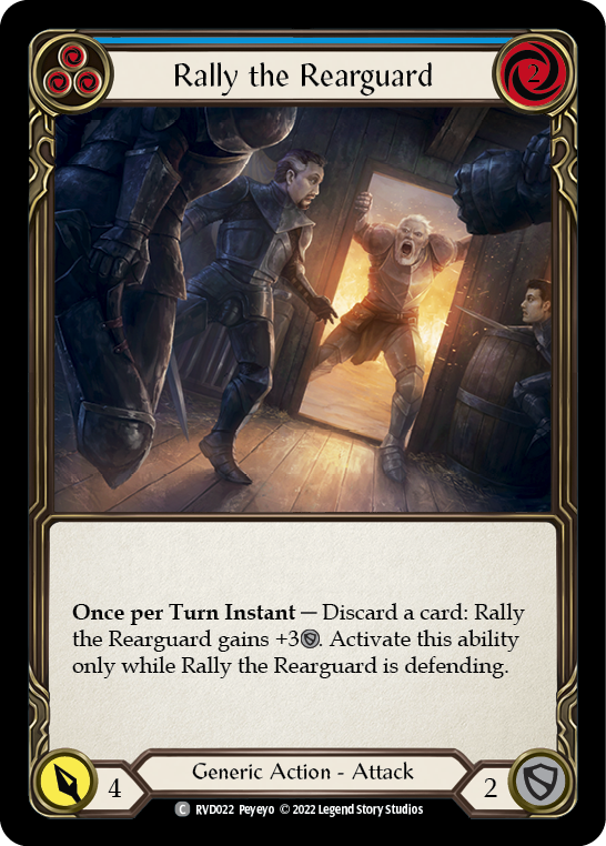 Rally the Rearguard (Blue) [RVD022] (Classic Battles: Rhinar vs Dorinthea) | Red Riot Games CA