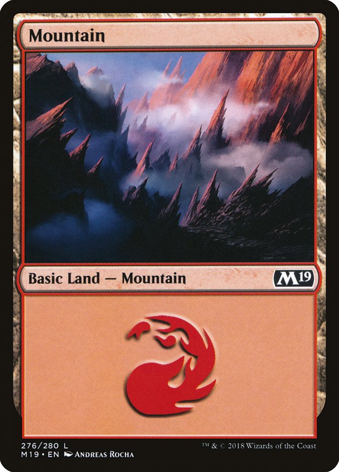 Mountain (276) [Core Set 2019] | Red Riot Games CA