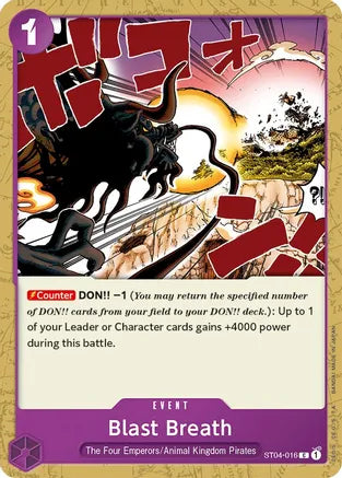 Blast Breath - Starter Deck 4: Animal Kingdom Pirates (ST04-016)