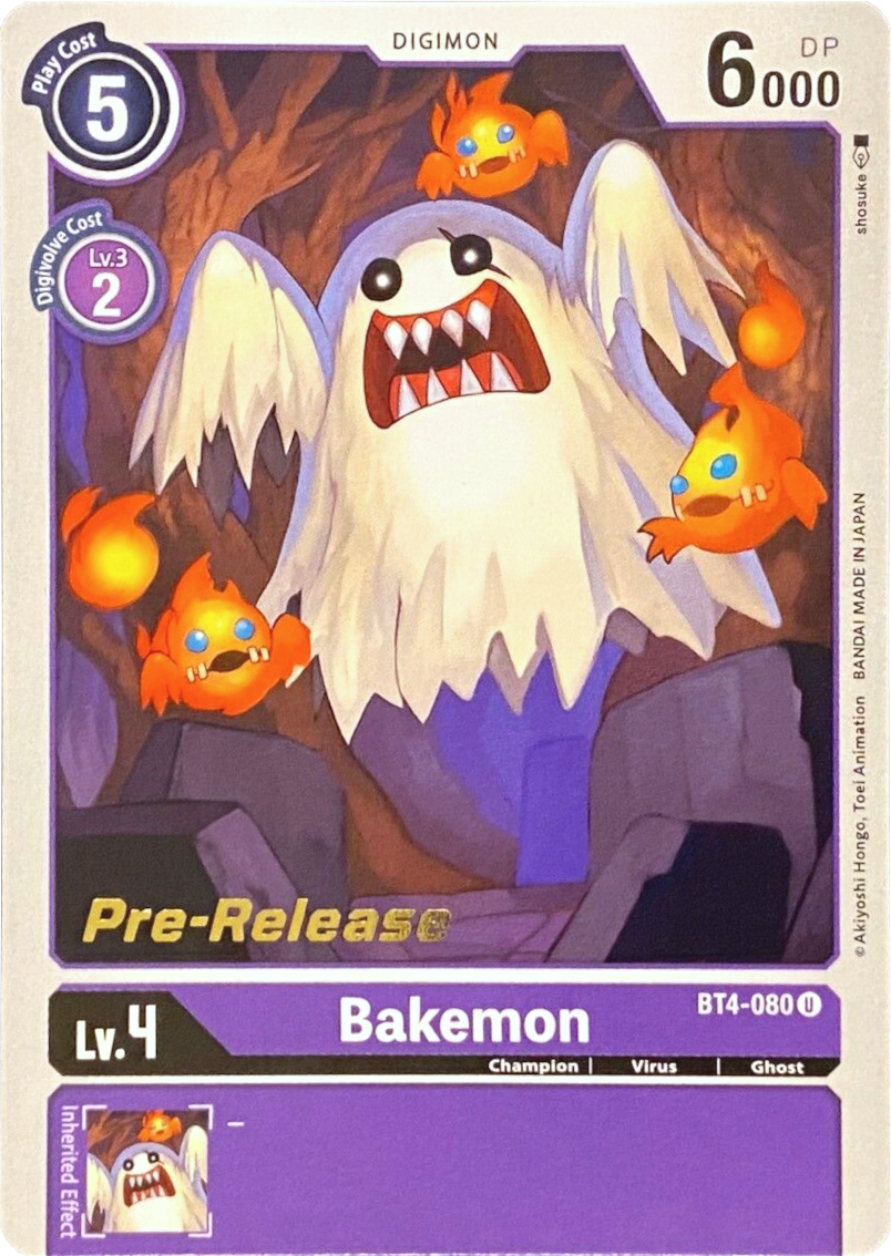Bakemon [BT4-080] [Great Legend Pre-Release Promos] | Red Riot Games CA