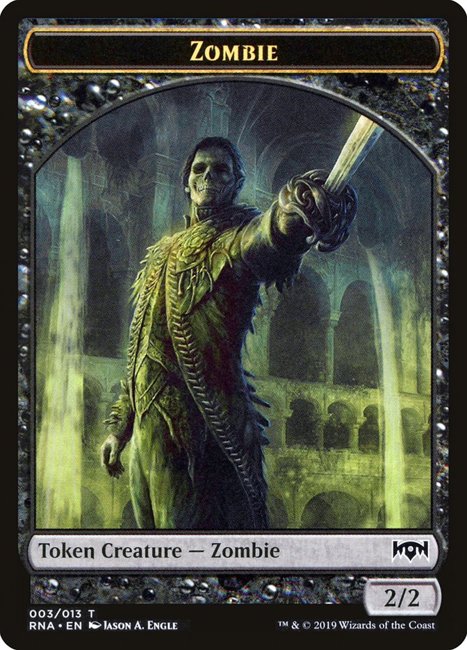 Zombie Token [Ravnica Allegiance Tokens] | Red Riot Games CA