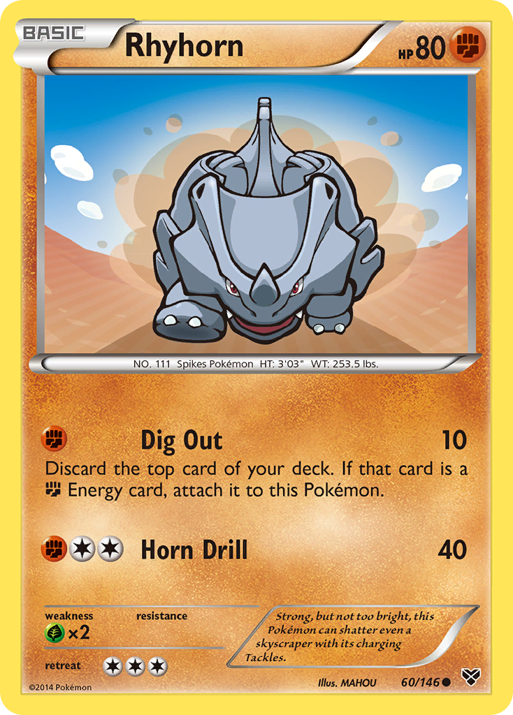 Rhyhorn (60/146) [XY: Base Set] | Red Riot Games CA