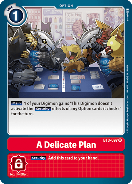 A Delicate Plan [BT3-097] [Release Special Booster Ver.1.5] | Red Riot Games CA