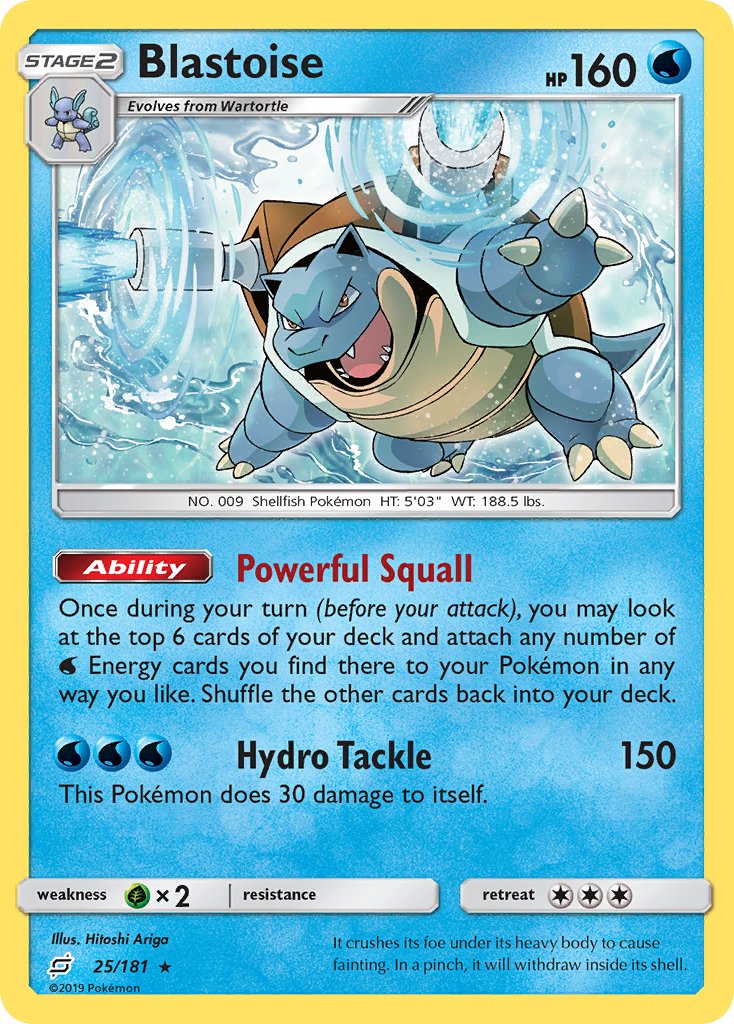 Blastoise (25/181) (Theme Deck Exclusive) [Sun & Moon: Team Up] | Red Riot Games CA