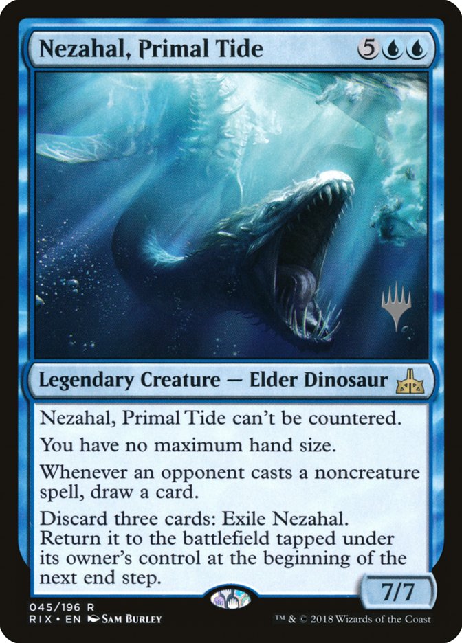 Nezahal, Primal Tide (Promo Pack) [Rivals of Ixalan Promos] | Red Riot Games CA
