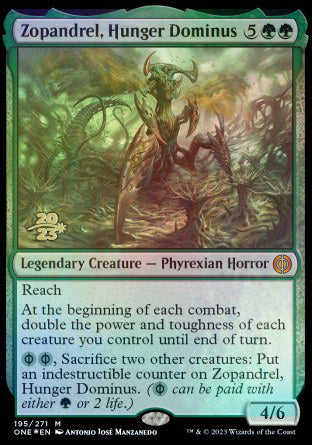Zopandrel, Hunger Dominus [Phyrexia: All Will Be One Prerelease Promos] | Red Riot Games CA