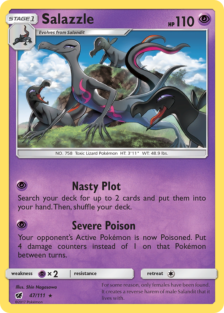 Salazzle (47/111) [Sun & Moon: Crimson Invasion] | Red Riot Games CA