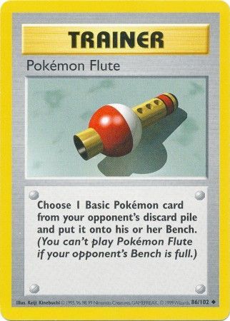 Pokemon Flute (86/102) [Base Set Shadowless Unlimited] | Red Riot Games CA
