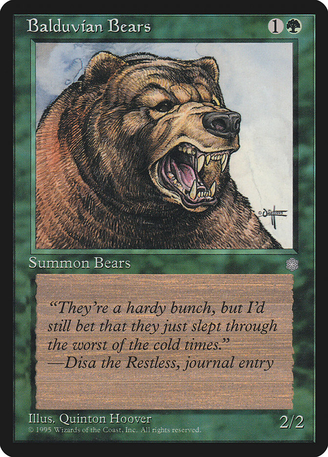 Balduvian Bears [Ice Age] | Red Riot Games CA
