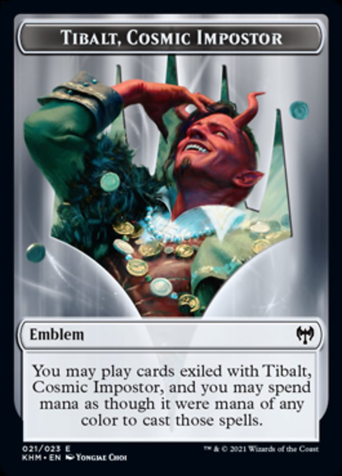 Tibalt, Cosmic Impostor Emblem [Kaldheim Tokens] | Red Riot Games CA