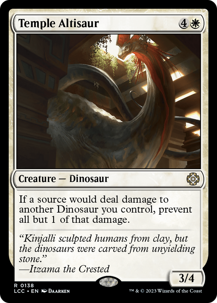Temple Altisaur [The Lost Caverns of Ixalan Commander] | Red Riot Games CA