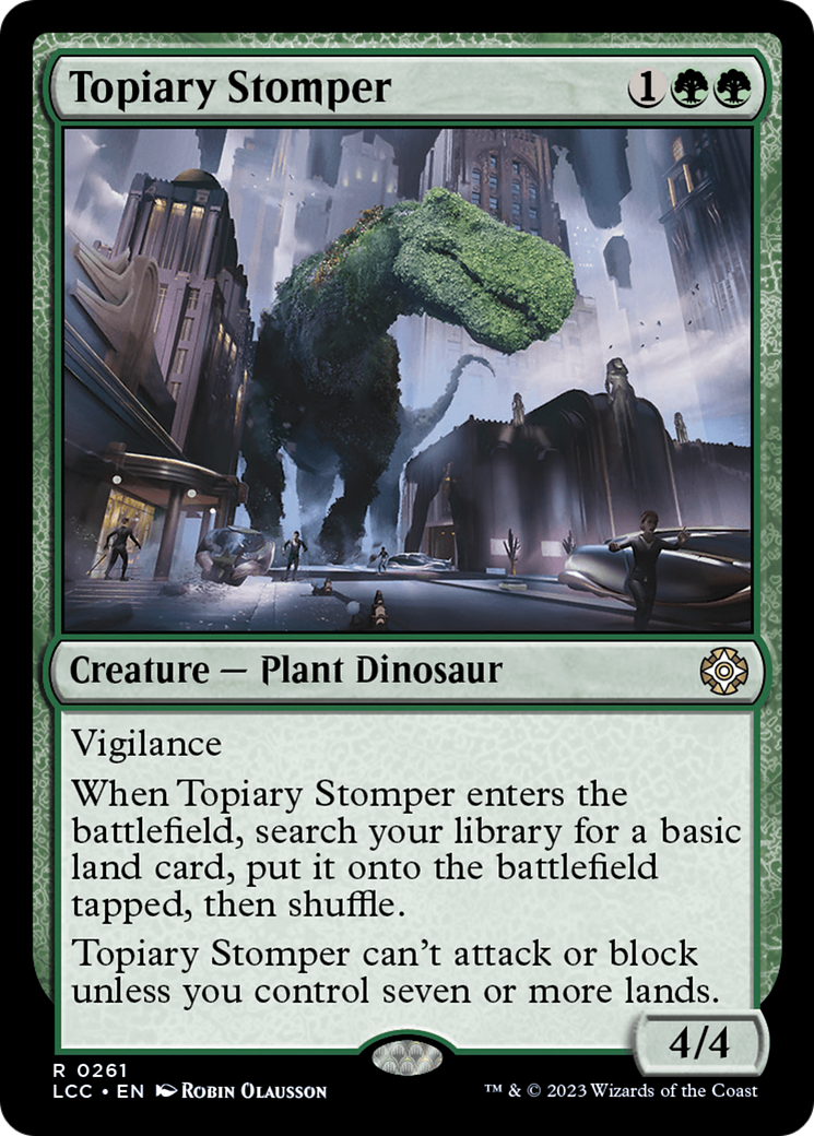 Topiary Stomper [The Lost Caverns of Ixalan Commander] | Red Riot Games CA