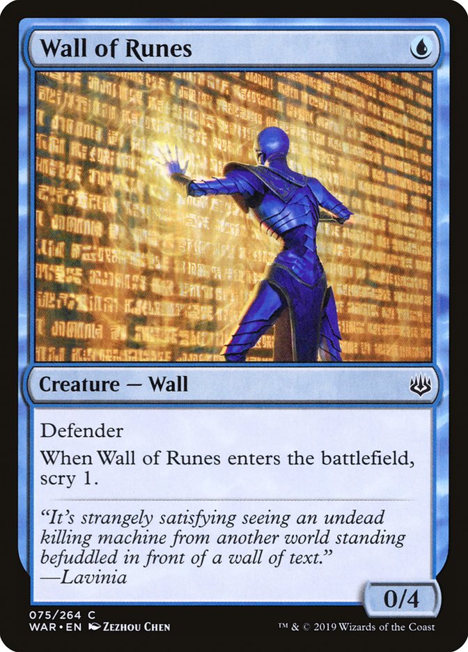 Wall of Runes [War of the Spark] | Red Riot Games CA