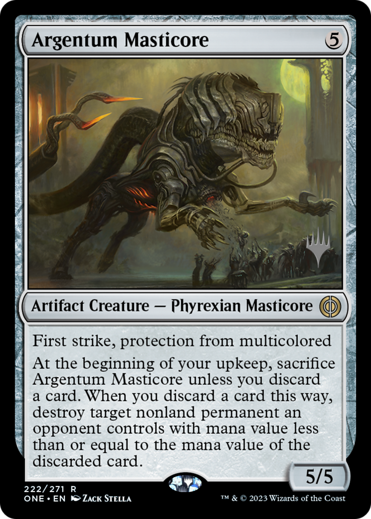 Argentum Masticore (Promo Pack) [Phyrexia: All Will Be One Promos] | Red Riot Games CA