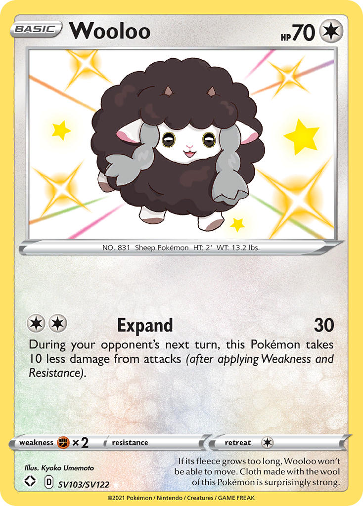 Wooloo (SV103/SV122) [Sword & Shield: Shining Fates] | Red Riot Games CA