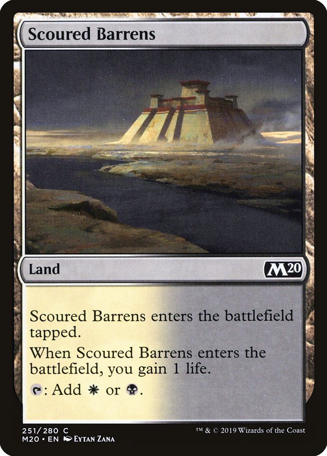 Scoured Barrens [Core Set 2020] | Red Riot Games CA