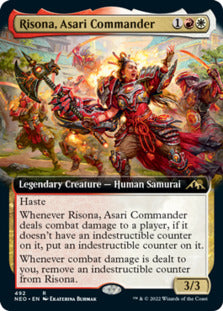 Risona, Asari Commander (Extended Art) [Kamigawa: Neon Dynasty] | Red Riot Games CA