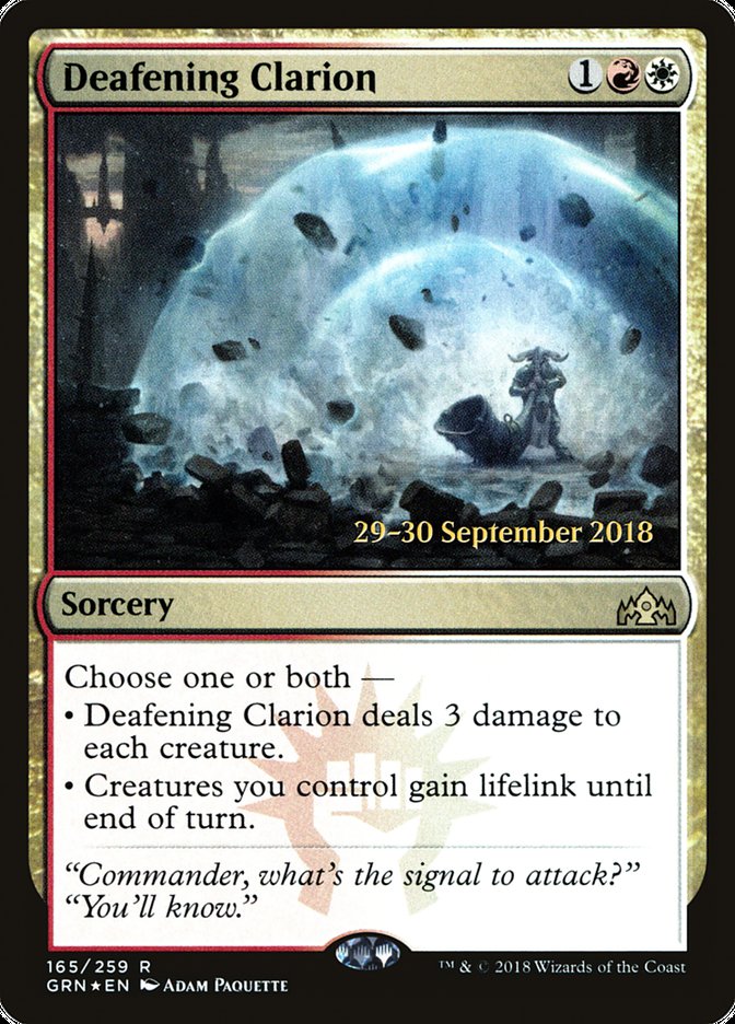 Deafening Clarion [Guilds of Ravnica Prerelease Promos] | Red Riot Games CA